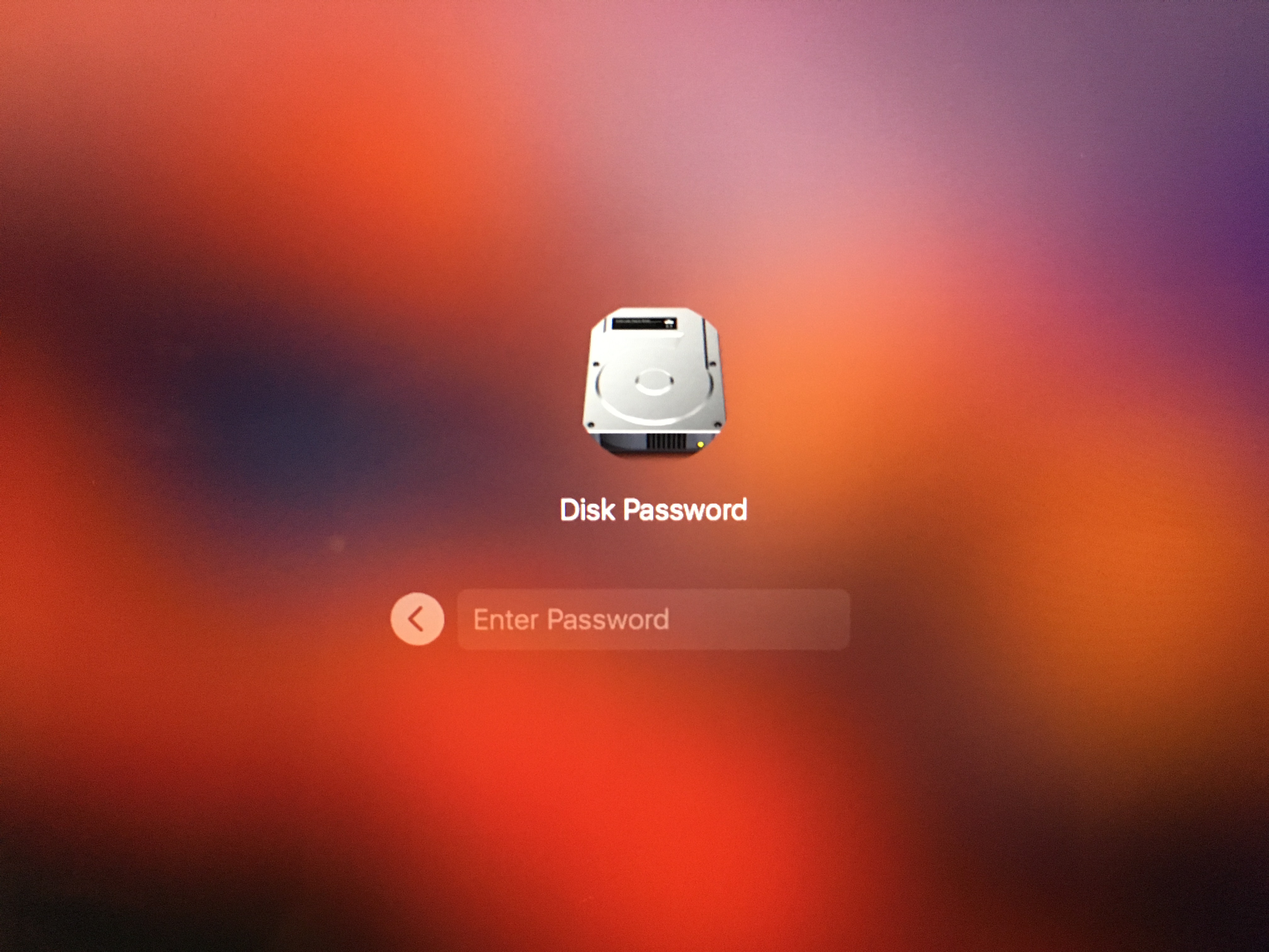 Disk password