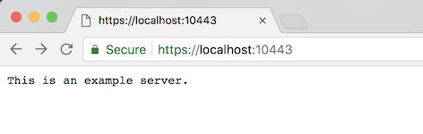 mkcert in action, a green lock for localhost