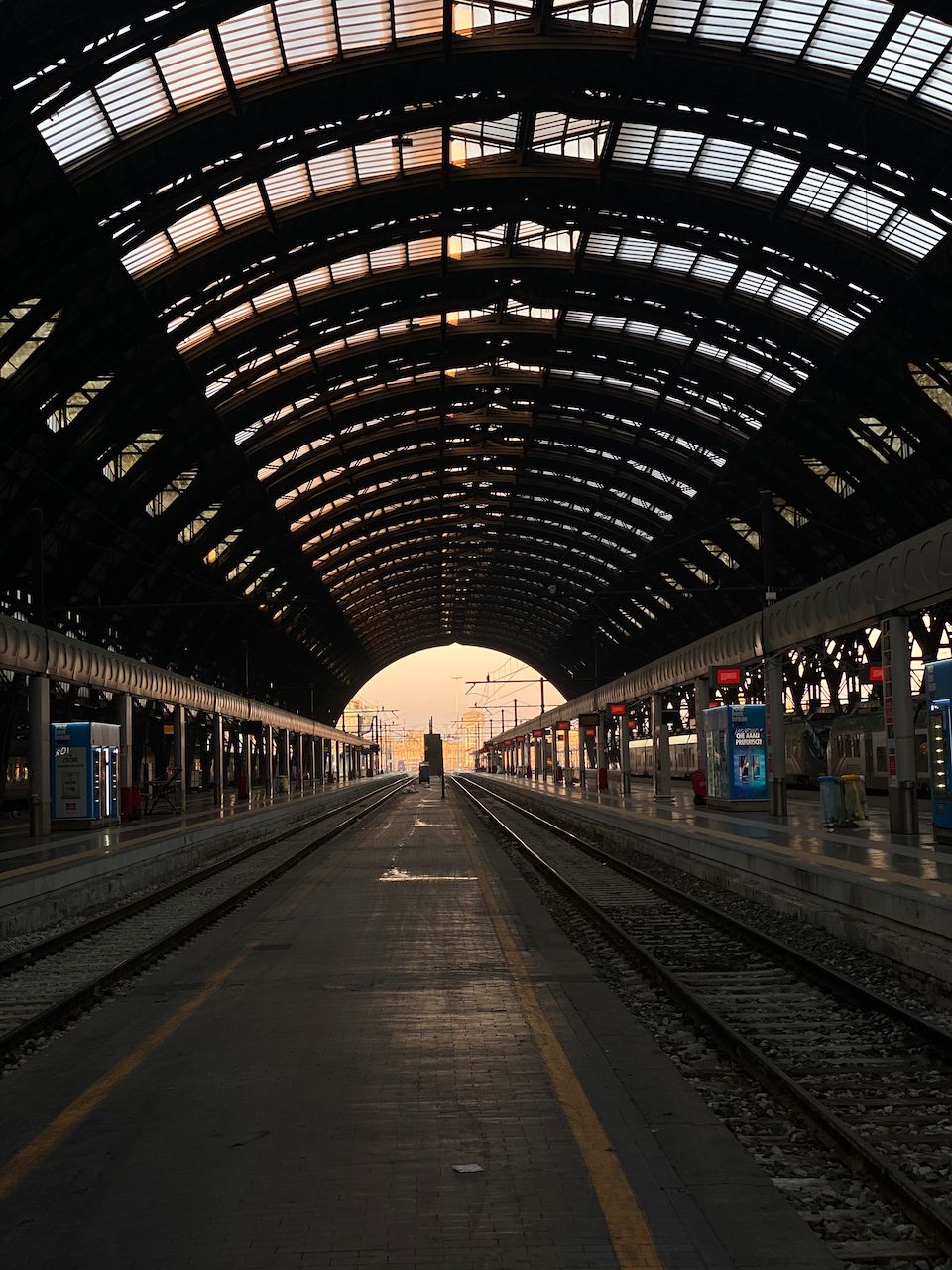 Milano Centrale at sunset
