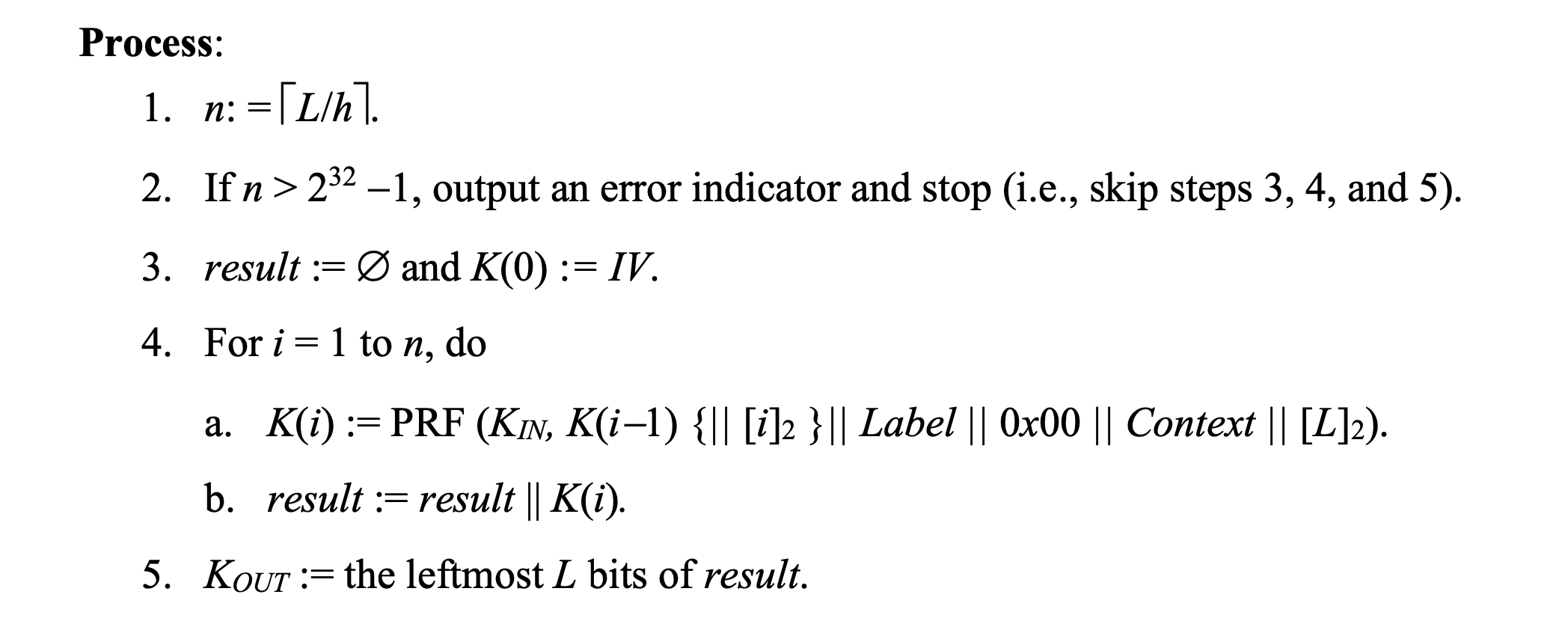 The Process from SP 800-108 Section 4.2